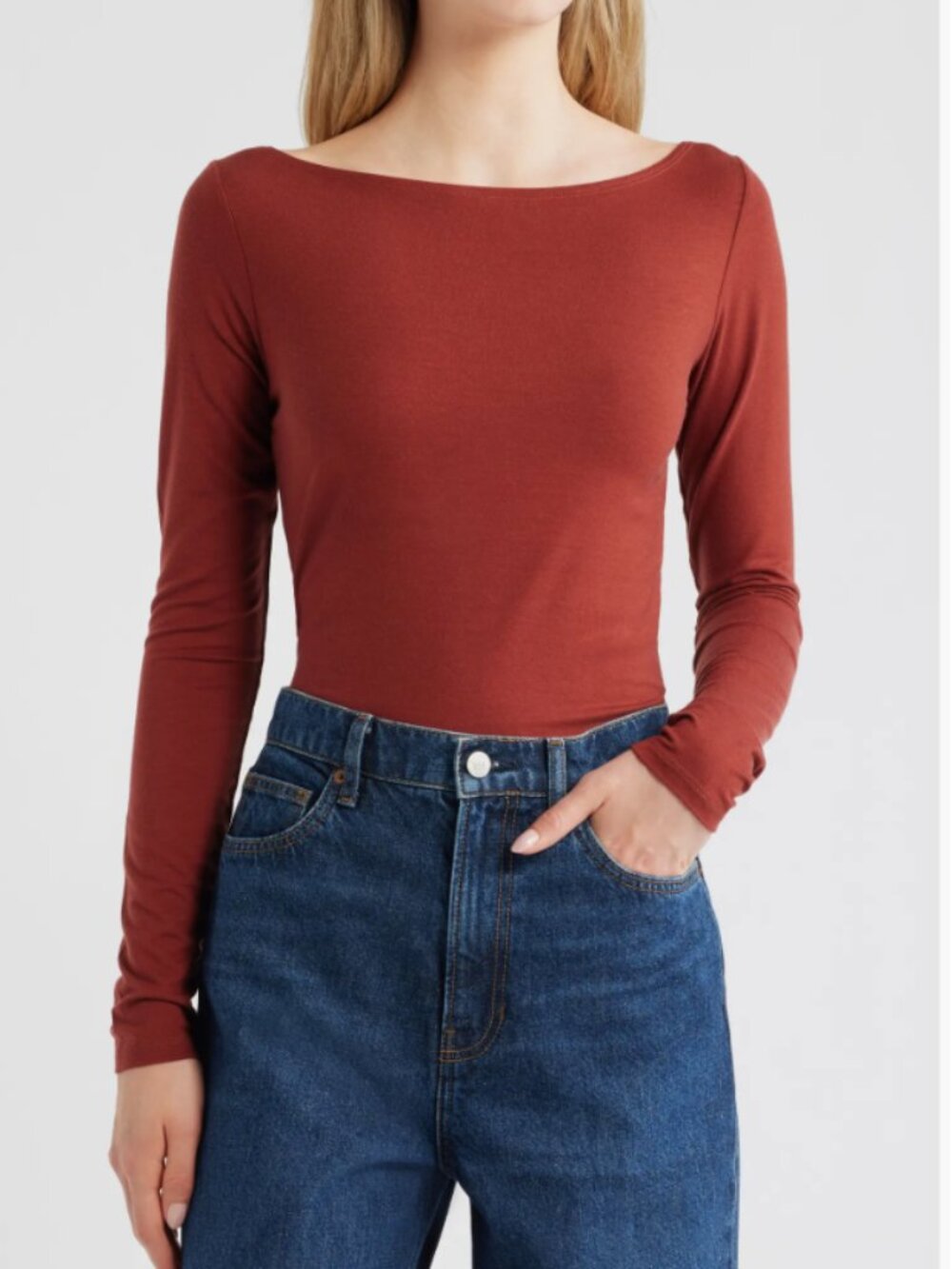 Reformation Wiley Long Sleeve Knit Top Sz S
